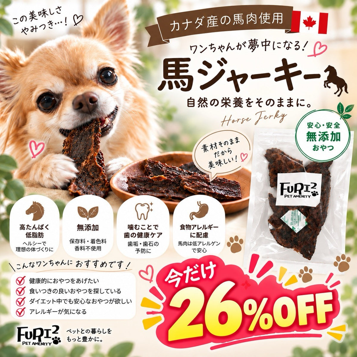 FURI2 馬ジャーキー50g