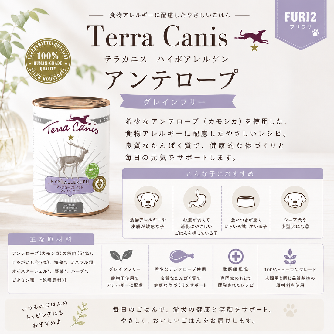 🐶 食物アレルギーが気になるワンちゃんに