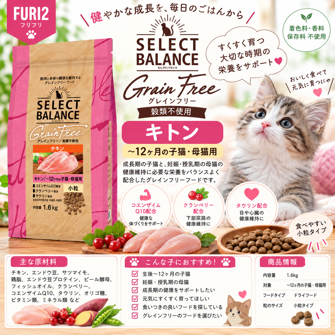 🐱✨ 愛猫のすくすく育つ大切な時期に！