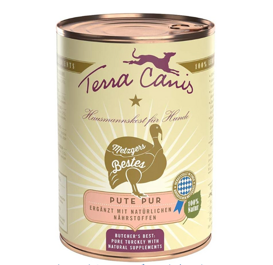 Terra Canis (テラカニス) ドッグフード 獣医監修 無添加 ターキー ピュアミート ウェット 犬 天然原料 400g